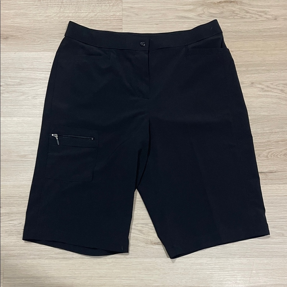 Elegant Black Women's Bermuda Shorts
